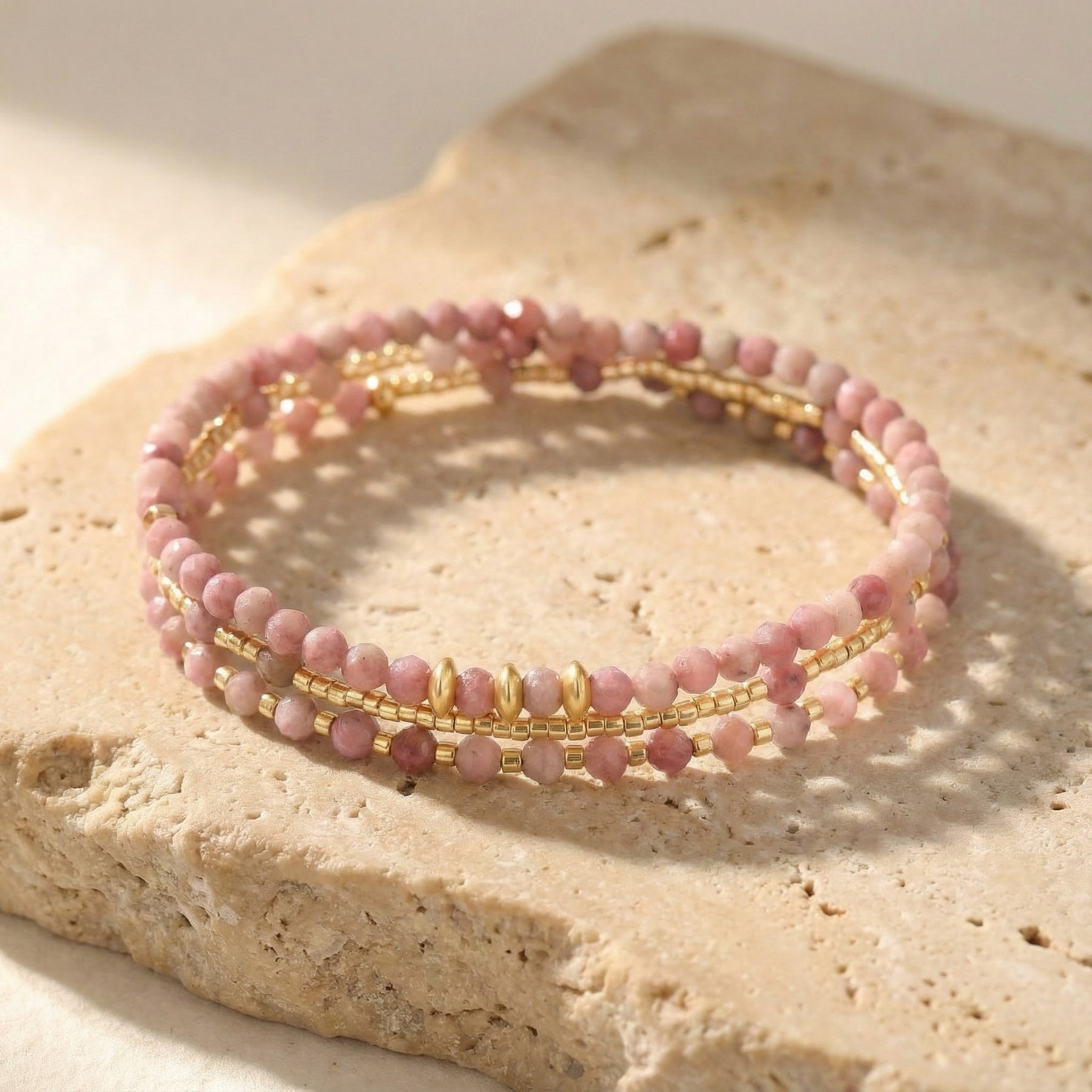 Sunset Blush Multi-Style Armband/Halskette