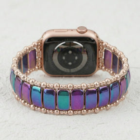 Rosige Euphorie Dehnbares Apple Watch Armband