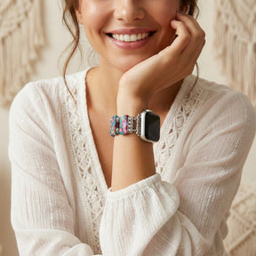 Bracelet extensible Apple Watch Éclat Céleste