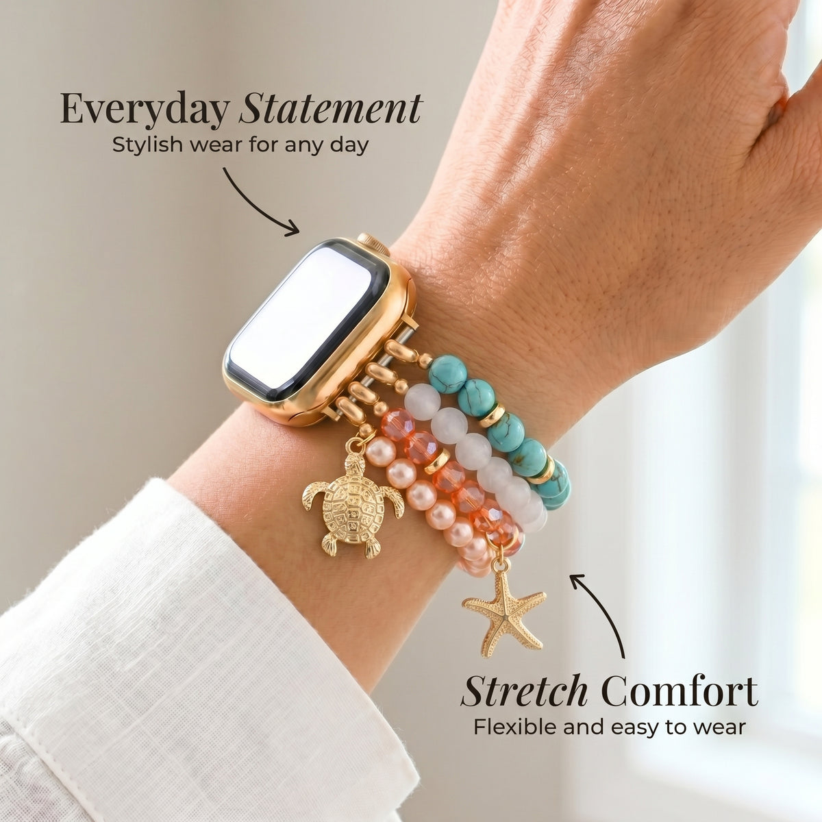 Bracelet Apple Watch Coastal Glow Stretch