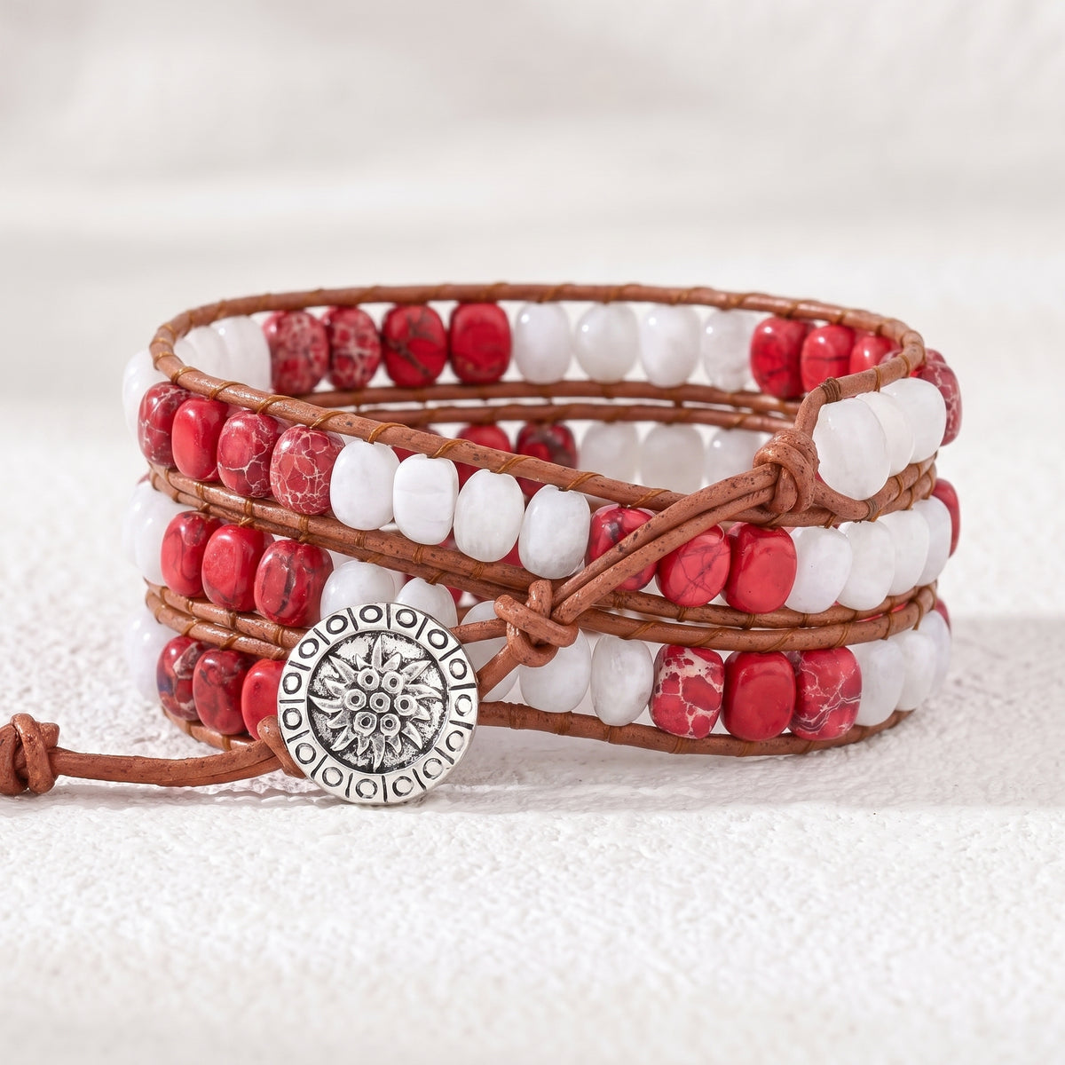 Bracelet perlé en érable du Canada