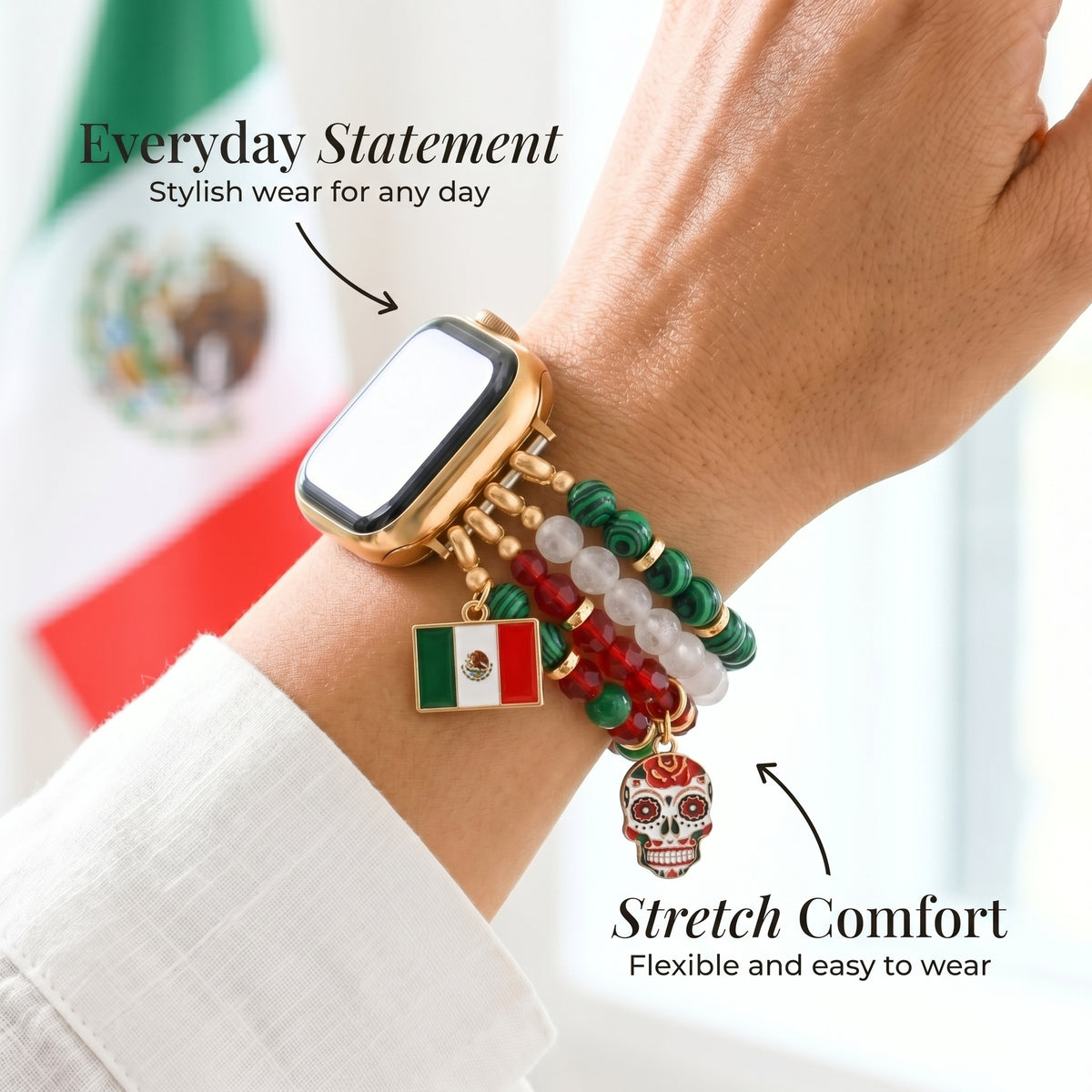 Viva México Stretch Apple Watch Armband