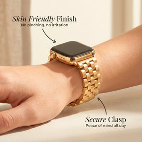 Goldenes Chic Luxus Apple Watch Armband