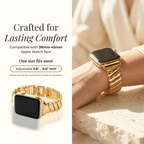 Goldener Glamour Luxus Apple Watch Armband