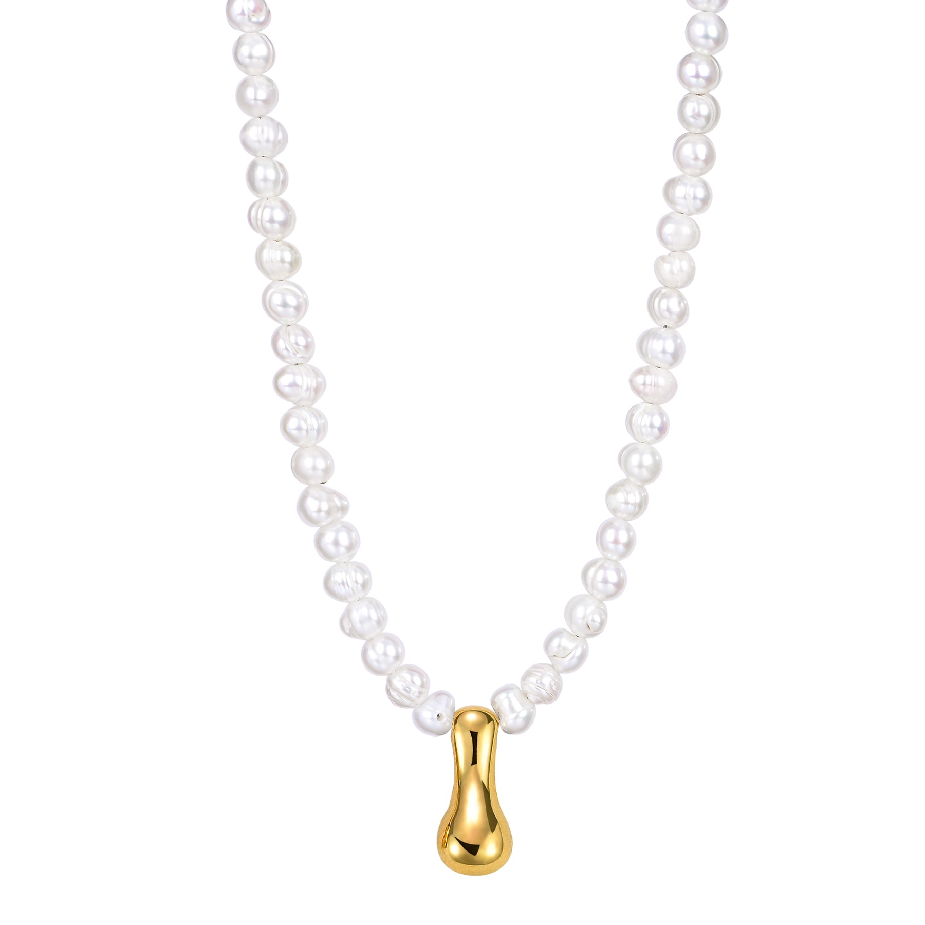 Collier Initial en Perles Bulles