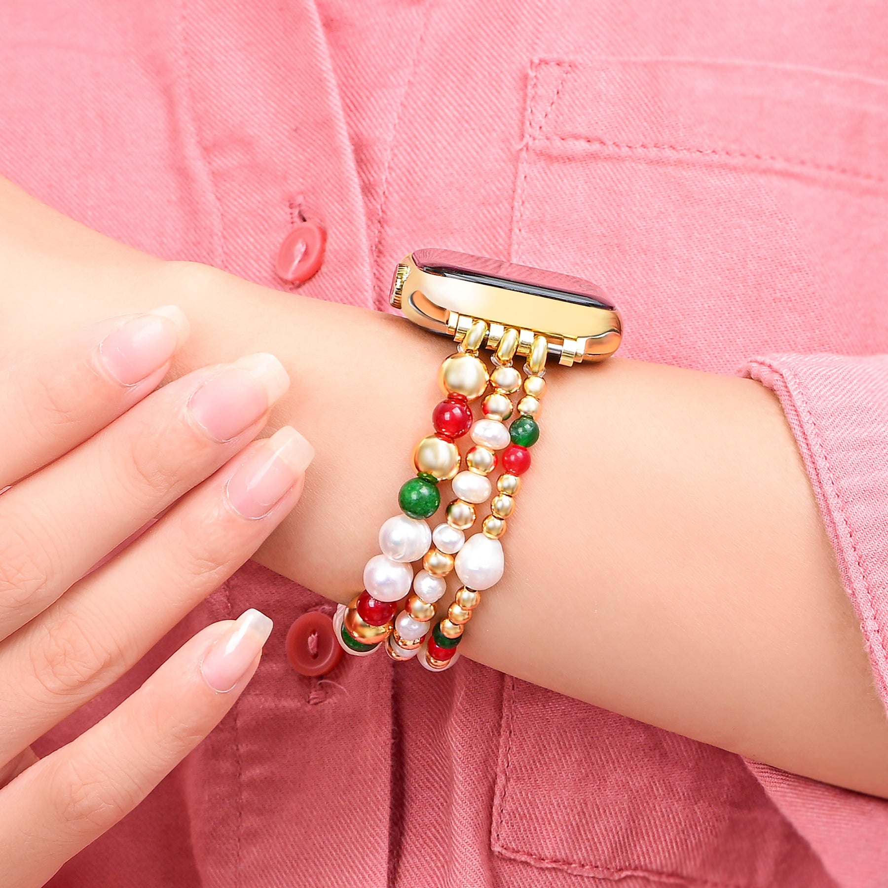 Bracelet extensible Christmas Starlight pour Apple Watch