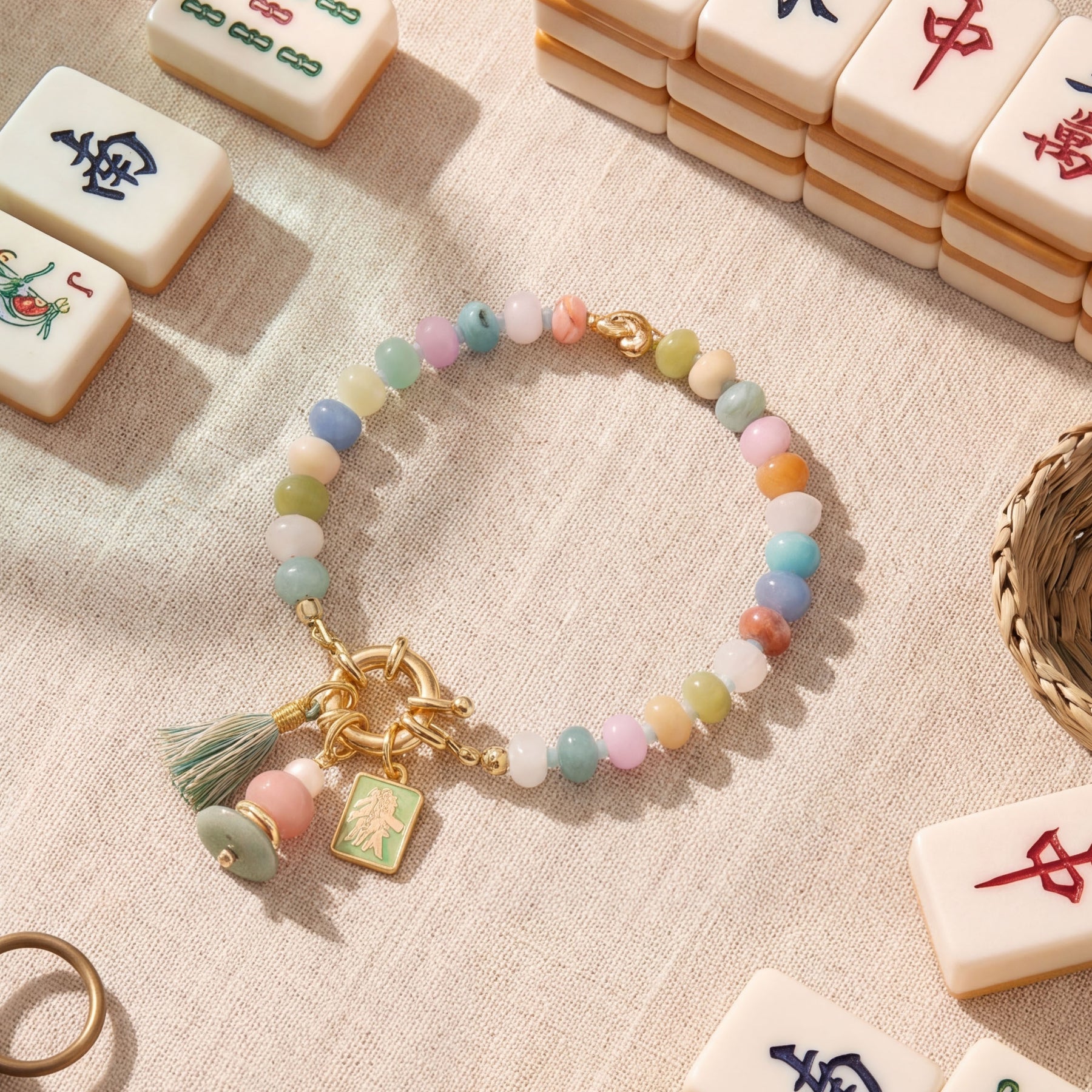 Glücks-Mahjong-Fortune-Armband