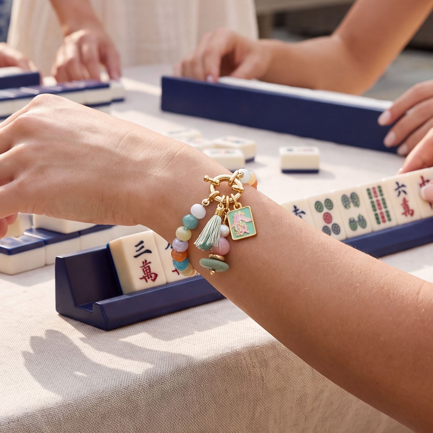 Glücks-Mahjong-Fortune-Armband