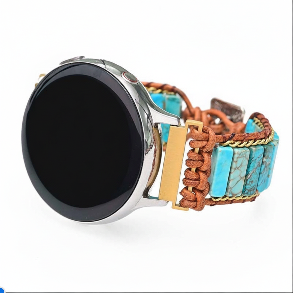 Bracelet de montre Samsung Galaxy en turquoise naturelle