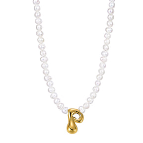 Collier Initial en Perles Bulles