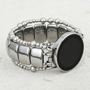 Bracelet extensible Platinum Noir pour Samsung Galaxy Watch