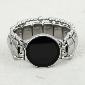 Bracelet extensible Platinum Noir pour Samsung Galaxy Watch