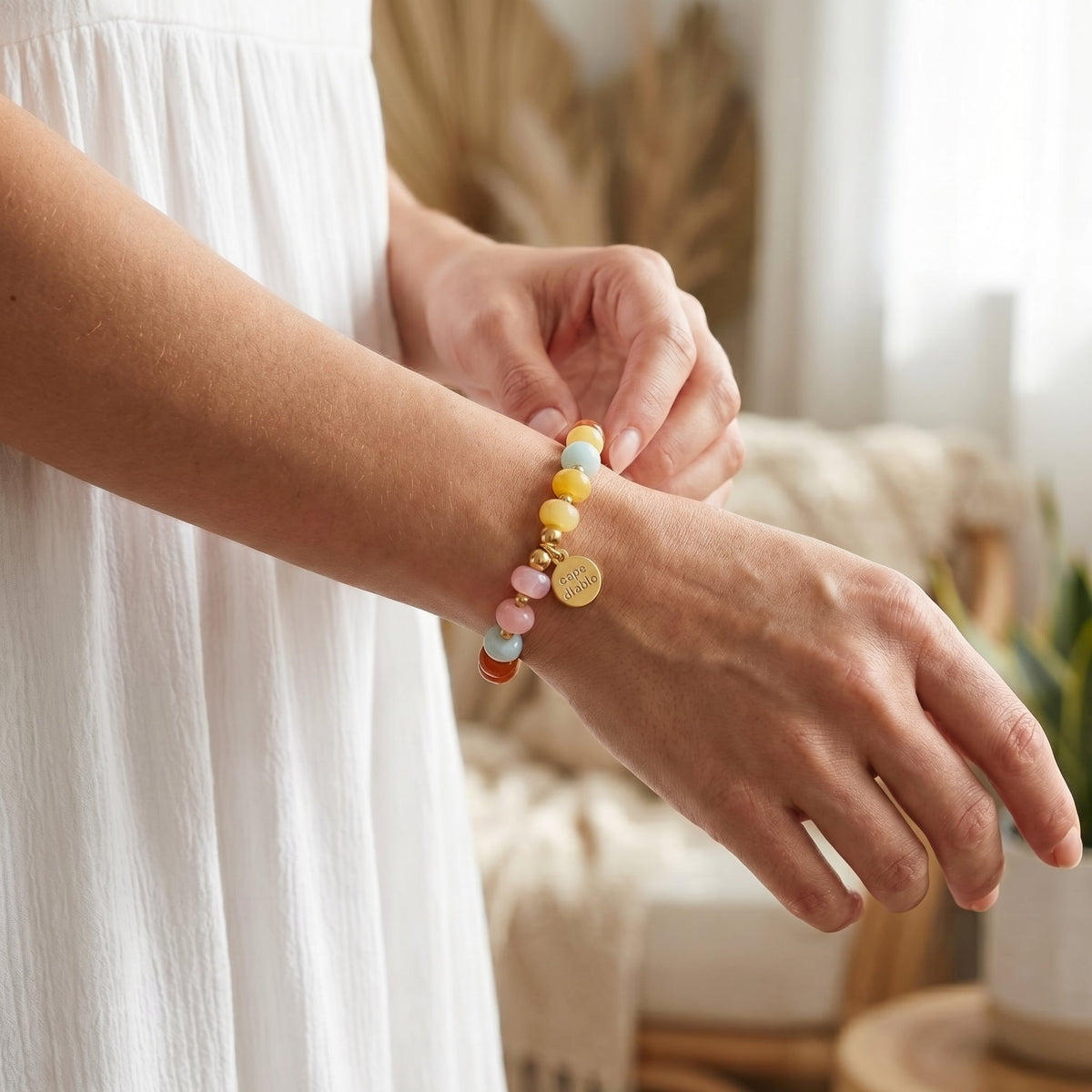 Bracelet Ambre Jade Bloom