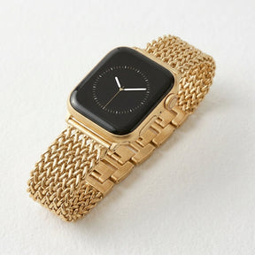 Bracelet Apple Watch de luxe en chaîne dorée