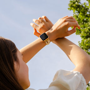 Bracelet Apple Watch Harmony en agate au clair de lune