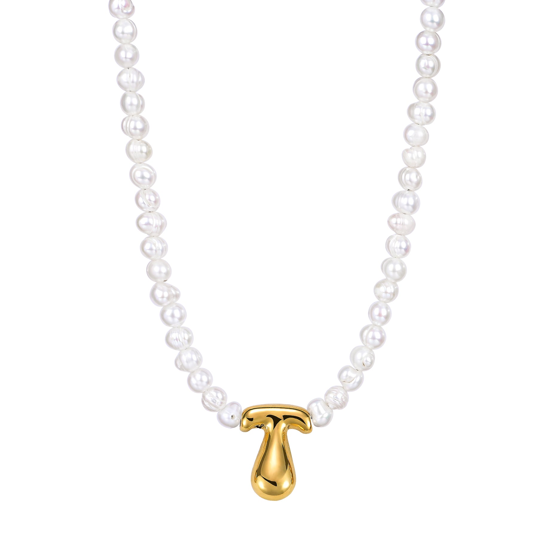 Collier Initial en Perles Bulles