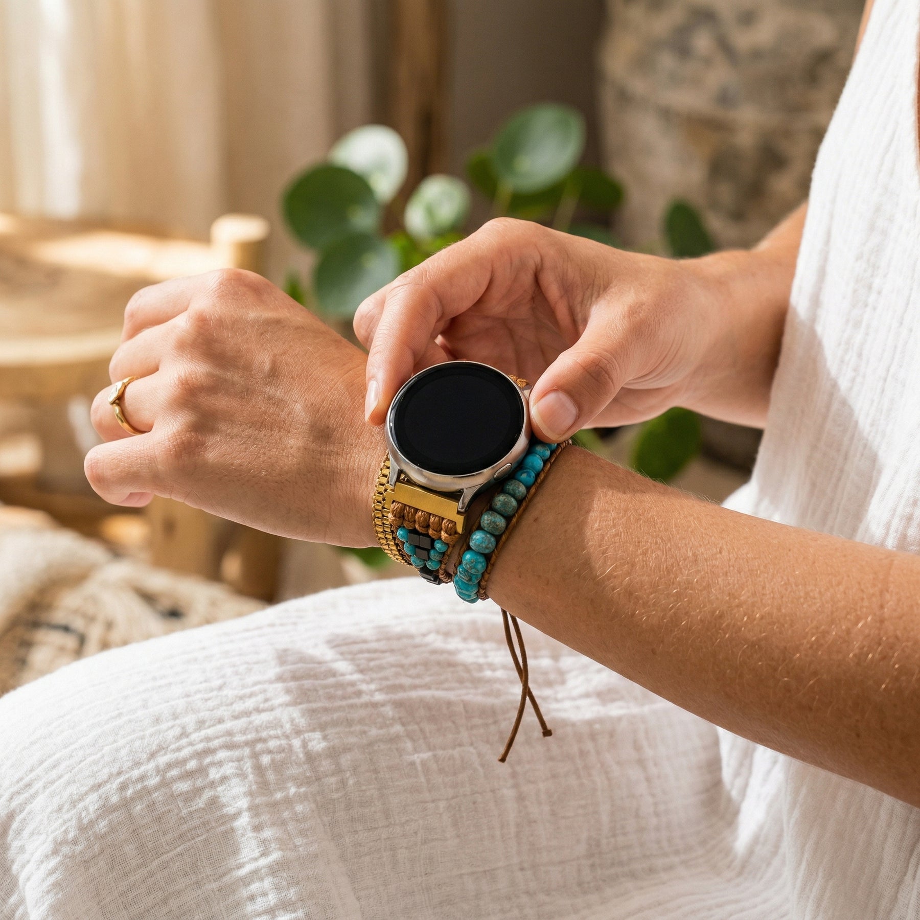 Bracelet de montre Samsung Galaxy Énergie apaisante turquoise