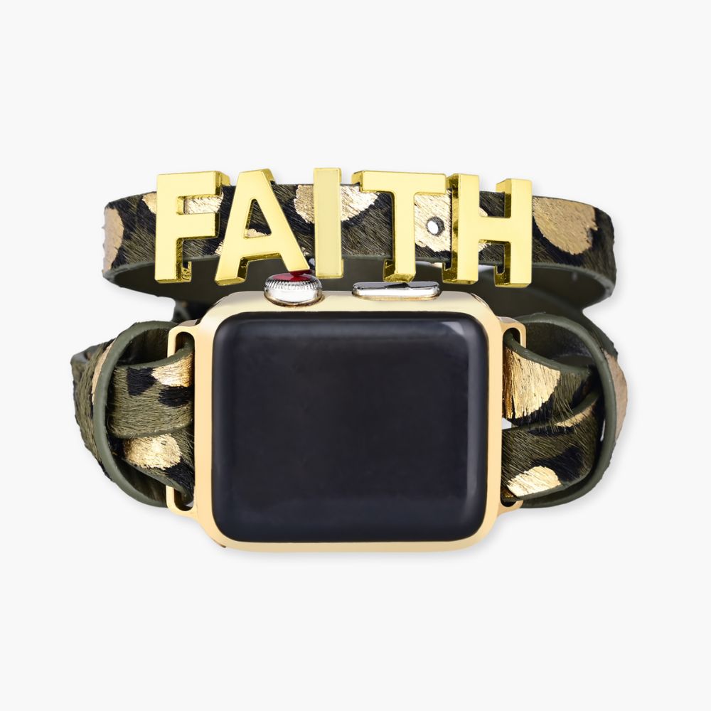Faith Safari Lederarmband Apple Watch