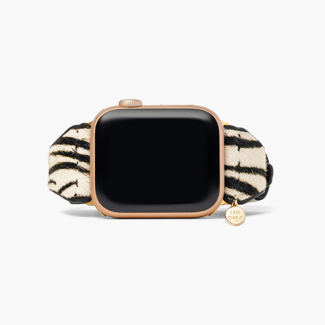 Bracelet Apple Watch en cuir Zebra Luxe