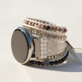 Bracelet de montre Samsung Galaxy en Labradorite blanche