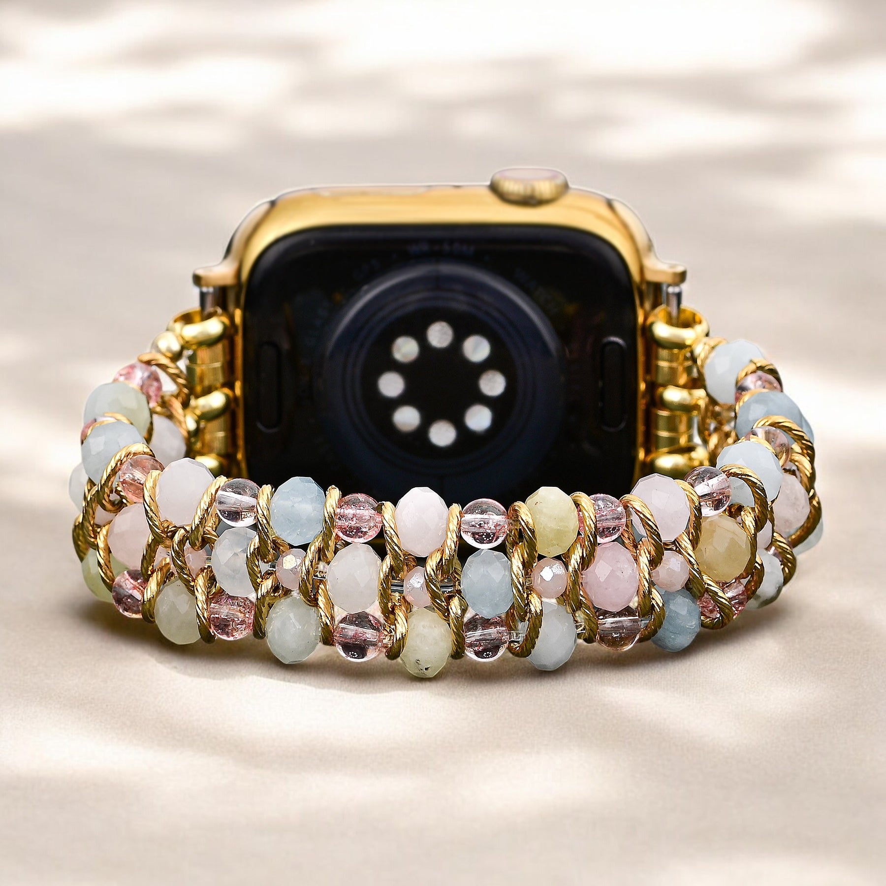 Bracelet extensible tressé Golden Dawn pour Apple Watch