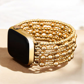 Goldenes Demure Stretch-Armband für Apple Watch