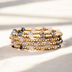 Ensemble de bracelets Agate Élégance