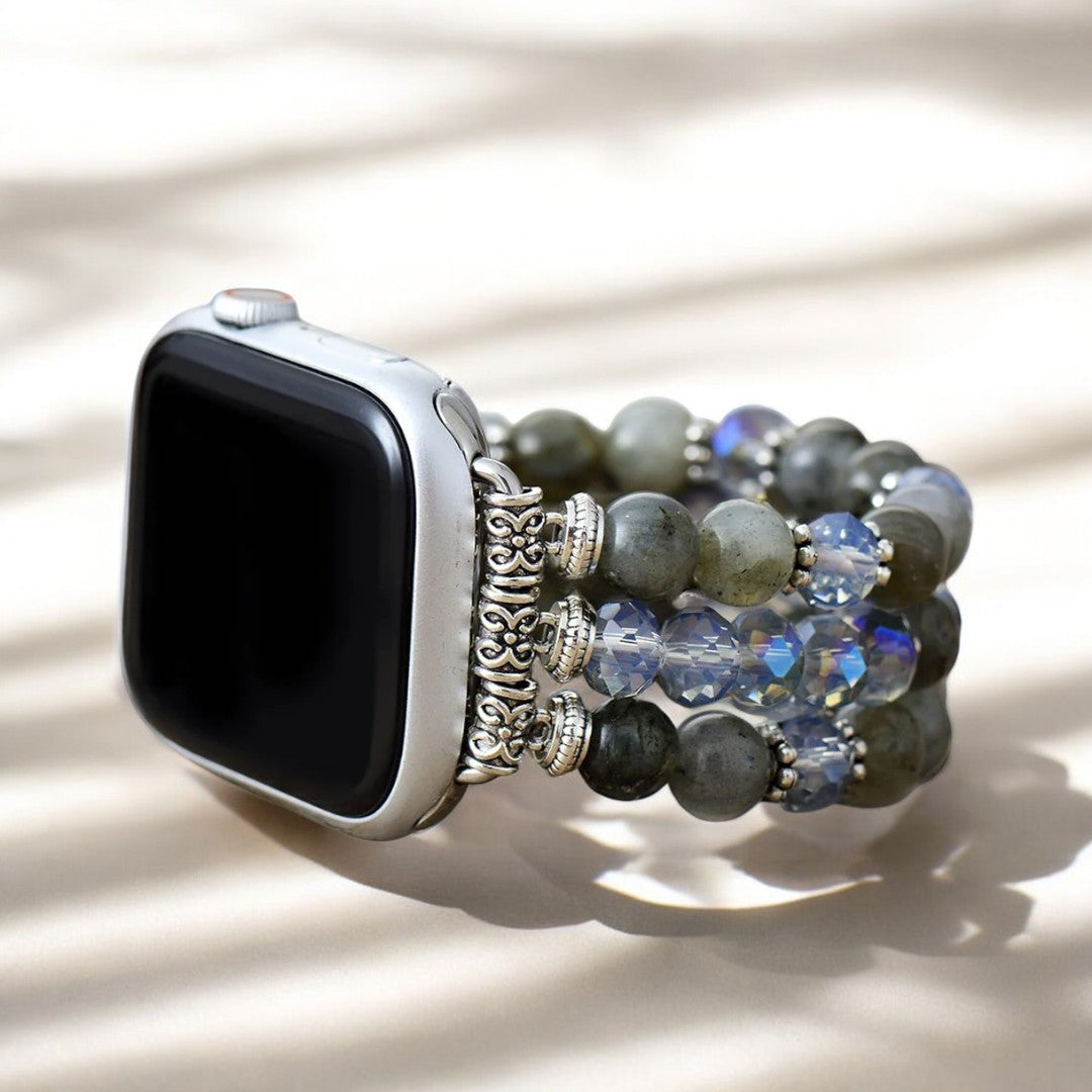 Apple Watch extensible en cristal d'agate