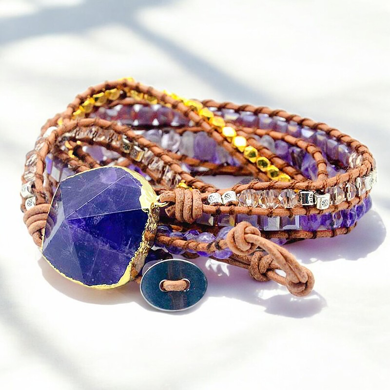 Amethyst Imperial Wickelarmband