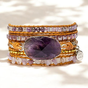 Bracelet manchette impérial Améthyste
