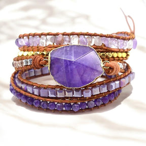 Bracelet manchette impérial Améthyste