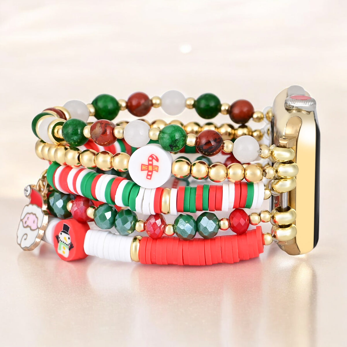 Bracelet extensible Santa Sparkle pour Apple Watch