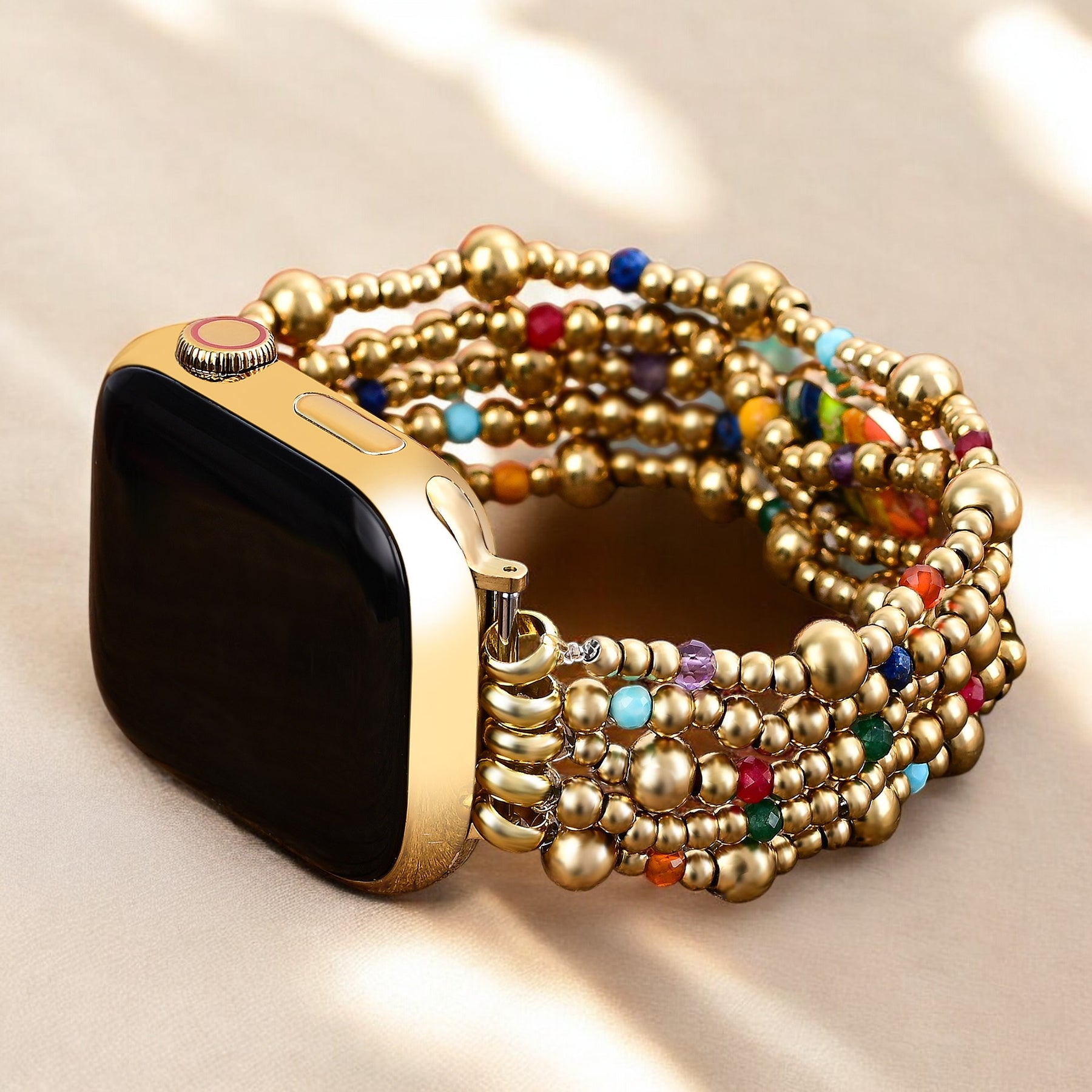 Bracelet Apple Watch Golden Essence Heart Stretch