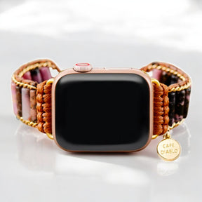 Blühendes Rhodonit Apple Watch Armband