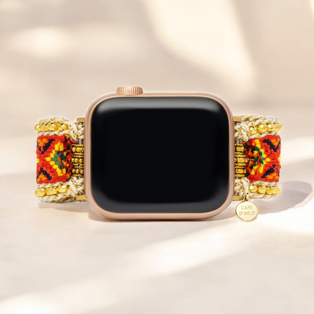 Blühender Sonnenuntergang Apple Watch Armband