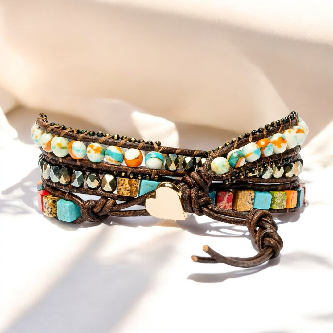 Bracelet enveloppant de protection Chakra Moonlight