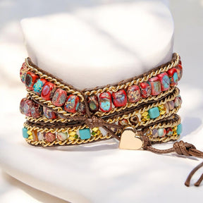Cherry Emperor Jasper Apple Watch Armband