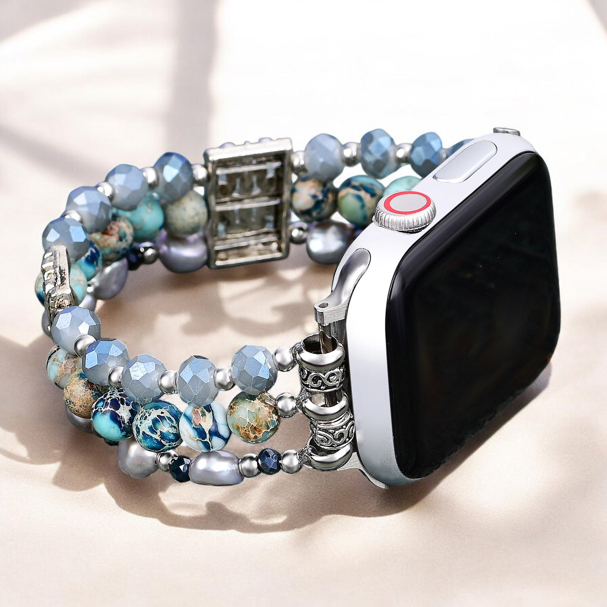 Artisanales Jasper Nomadic Stretch Apple Watch Armband