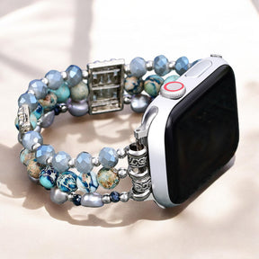 Artisanaler Jasper Nomadic Stretch Apple Watch Armband