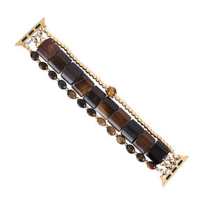 Bracelet extensible Apple Watch Fierce Grace en œil de tigre