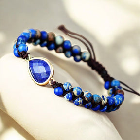 Zierliches Lapislazuli-Energiearmband