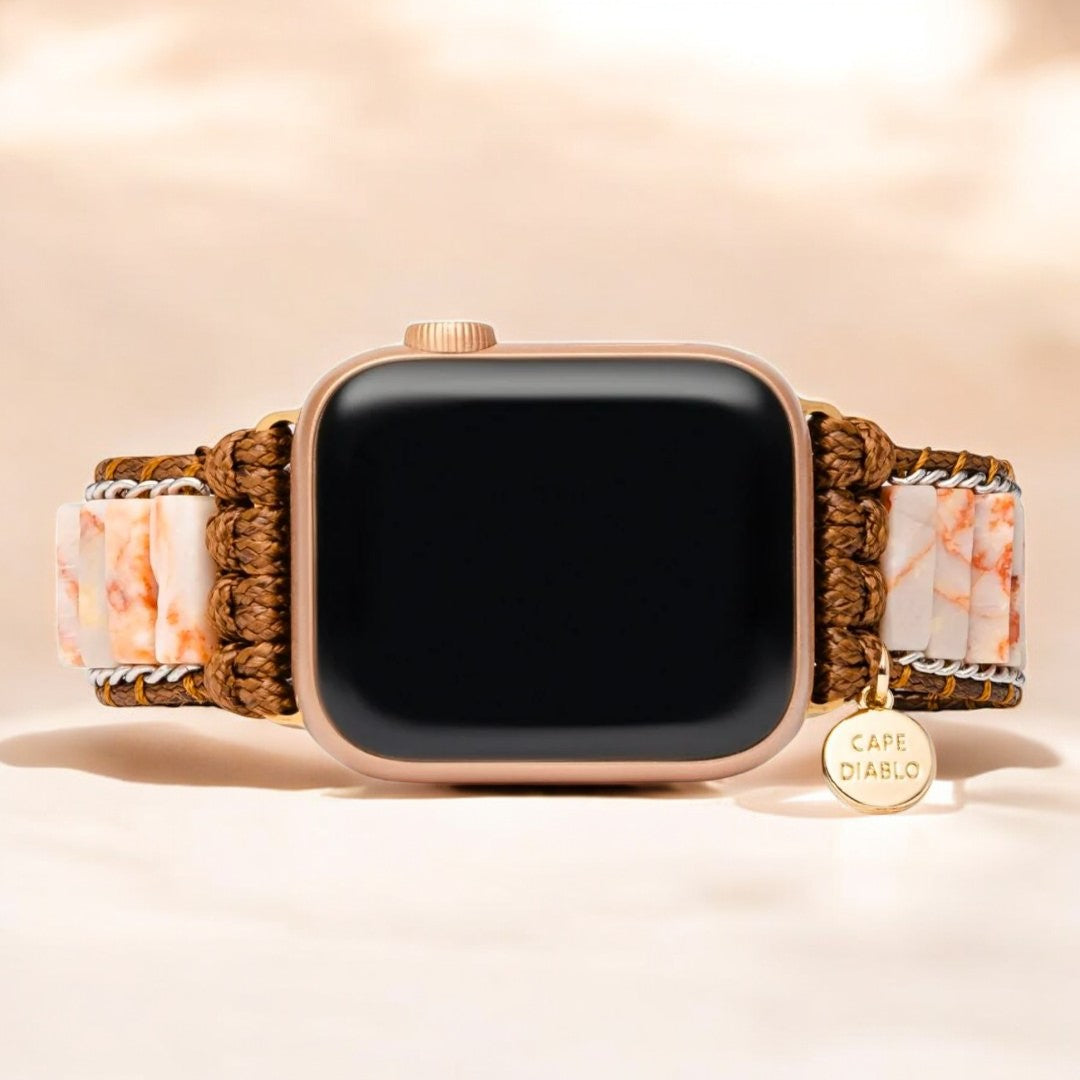 Bracelet délicat en jaspe impérial pour Apple Watch