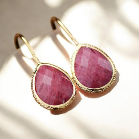 Boucles d'oreilles pendantes Énergie de guérison de la Terre