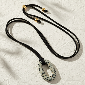 Collier Sérénité Turquoise en Daim