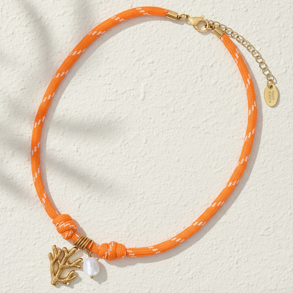 Collier pendentif récif corallien