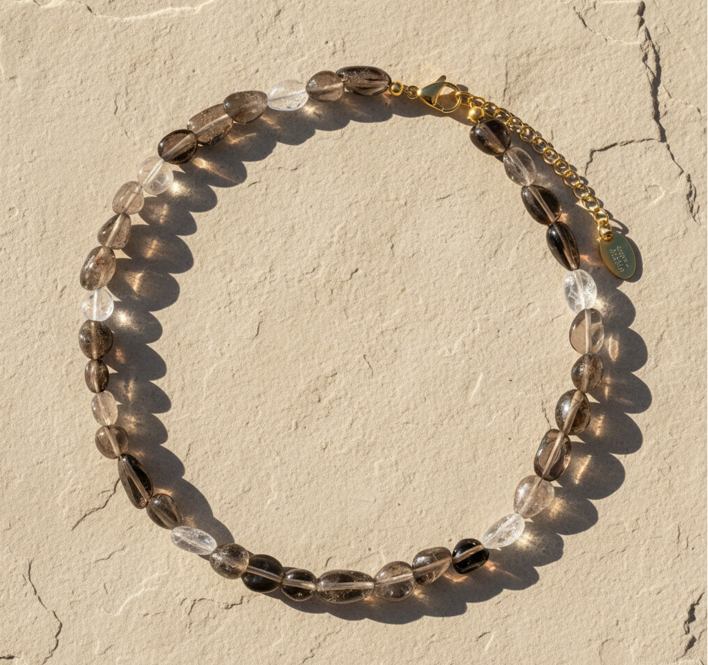 Collier Harmonie en Cristal d'Obsidienne