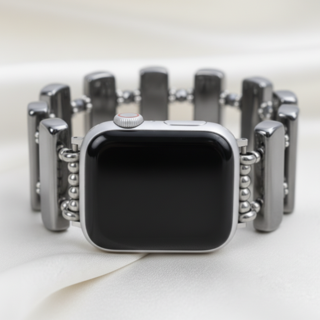 Bracelet extensible Apple Watch Éclipse Platine