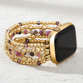 Bracelet extensible Apple Watch Fleur de Pêche