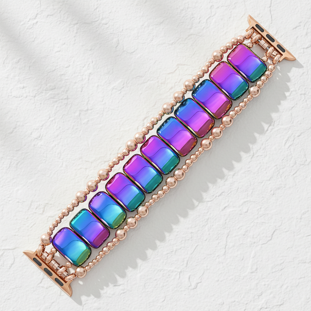 Rosige Euphorie Dehnbares Apple Watch Armband