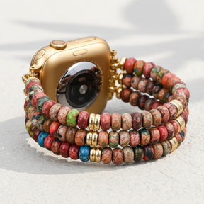 Bracelet extensible bohème kaléidoscope pour Apple Watch